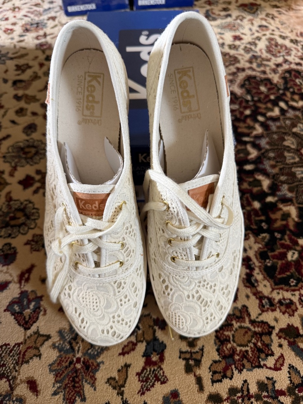 KEDS, Triple Crochet,Cream, 9.5